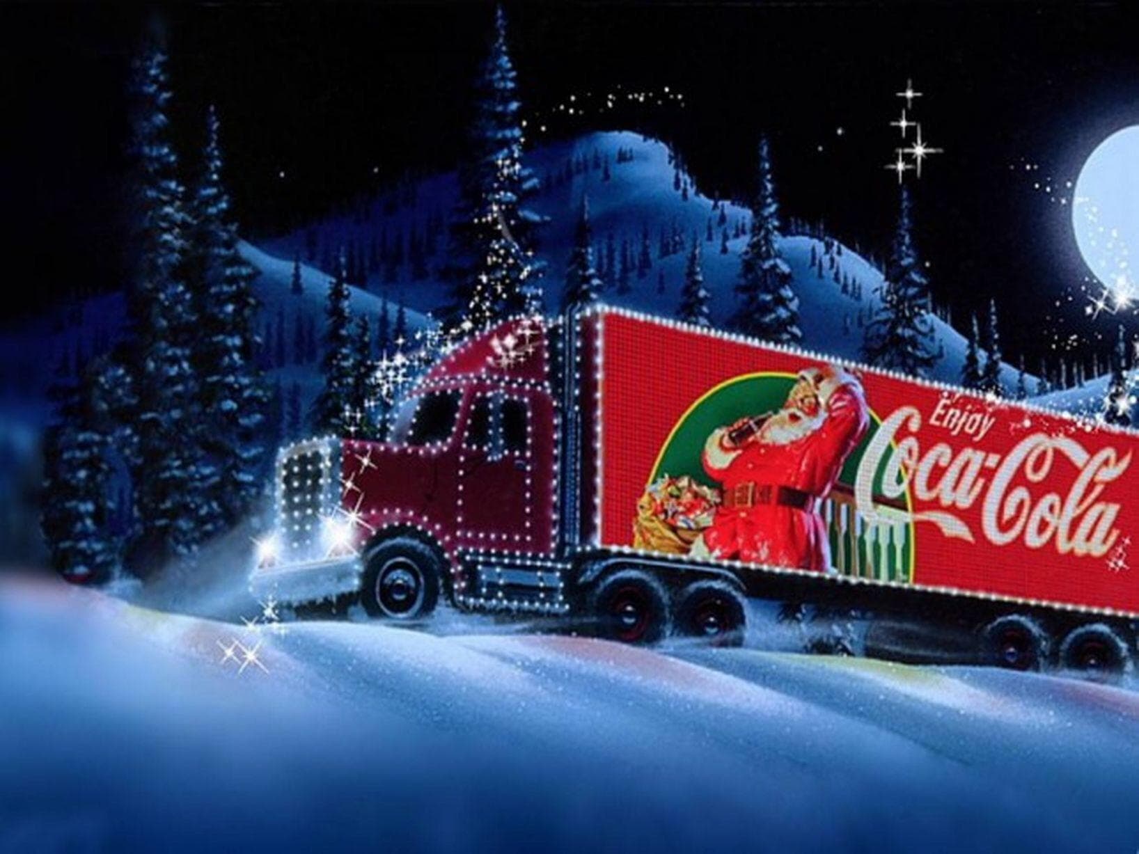 Новорічна вантажівка Coca-Cola змінила свій маршрут у Полтаві