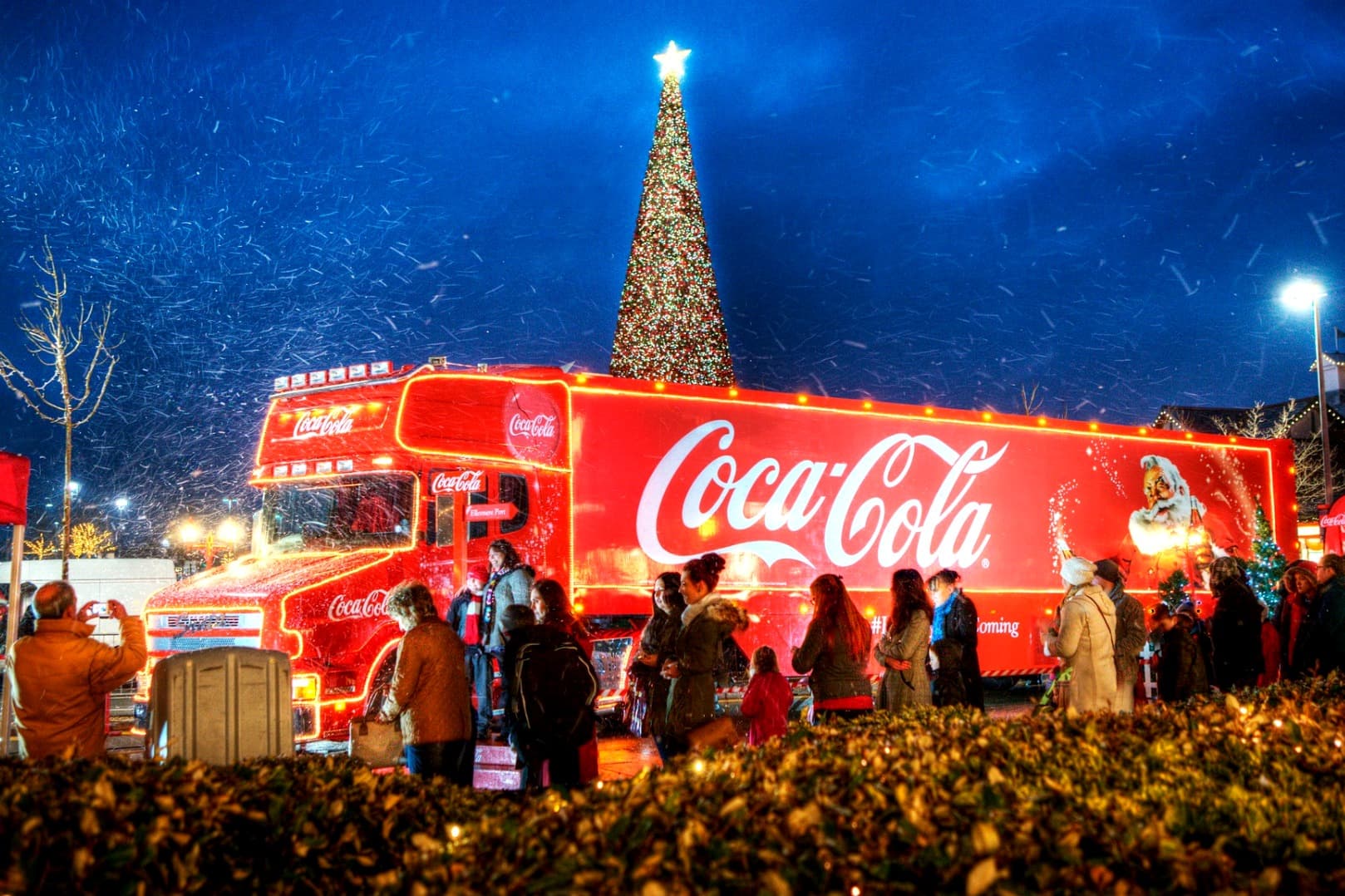 До Полтави прибуде святкова вантажівка Coca-Cola,  незважаючи на снігопад