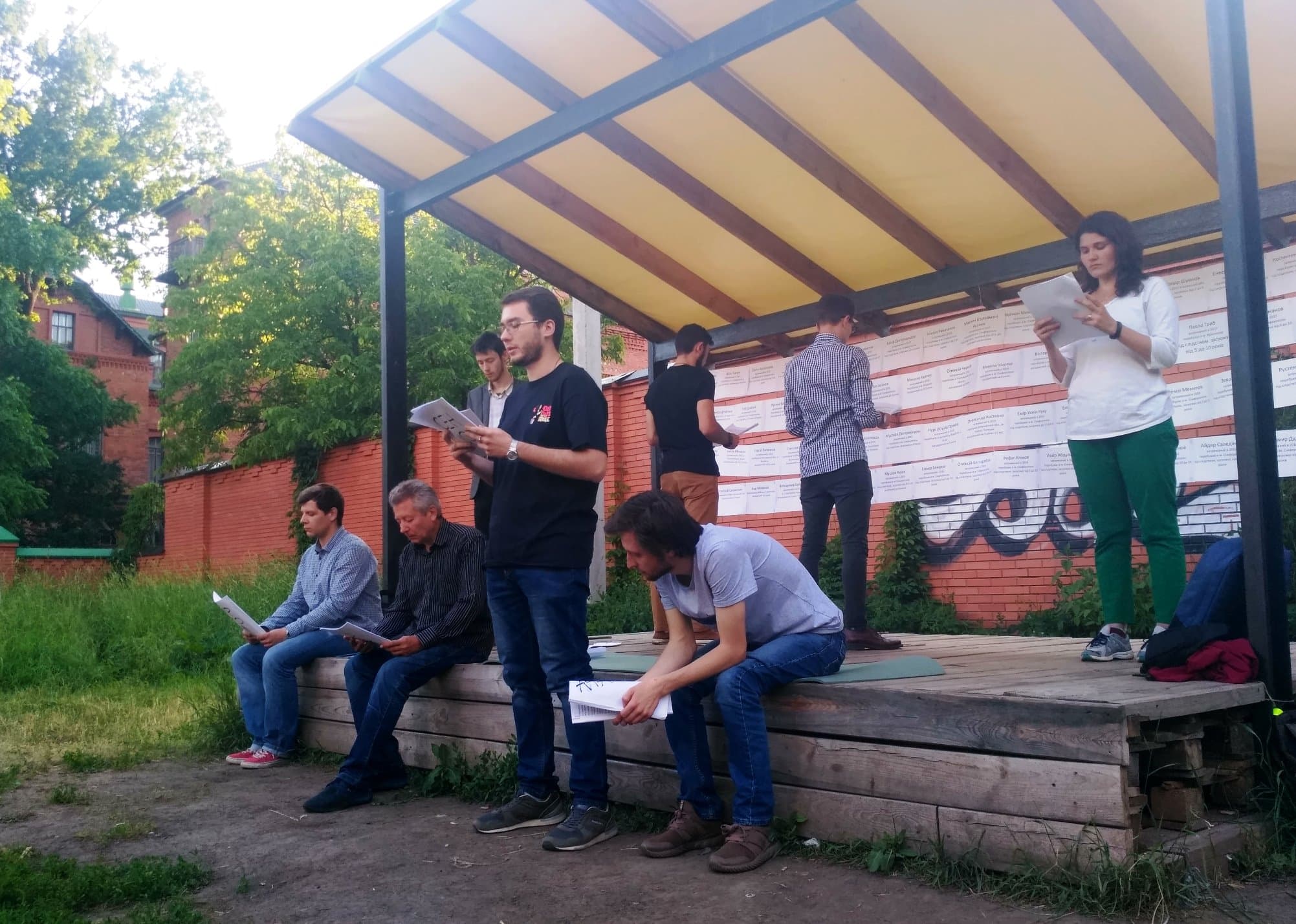 Полтавці читали документальну п’єсу про справу політв’язня Олега Сенцова