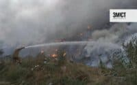 Ймовірною причиною пожежі на Макухівському сміттєзвалищі є підпал – ДСНС