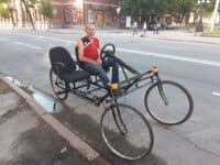Полтавець на карантині самотужки змайстрував 4-х колісний велосипед