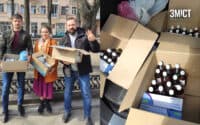 У Полтаві волонтерка передала засоби захисту від коронавірусу військовим в ООС