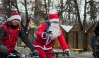 На Полтавщині відбувся новорічний велосипедний парад