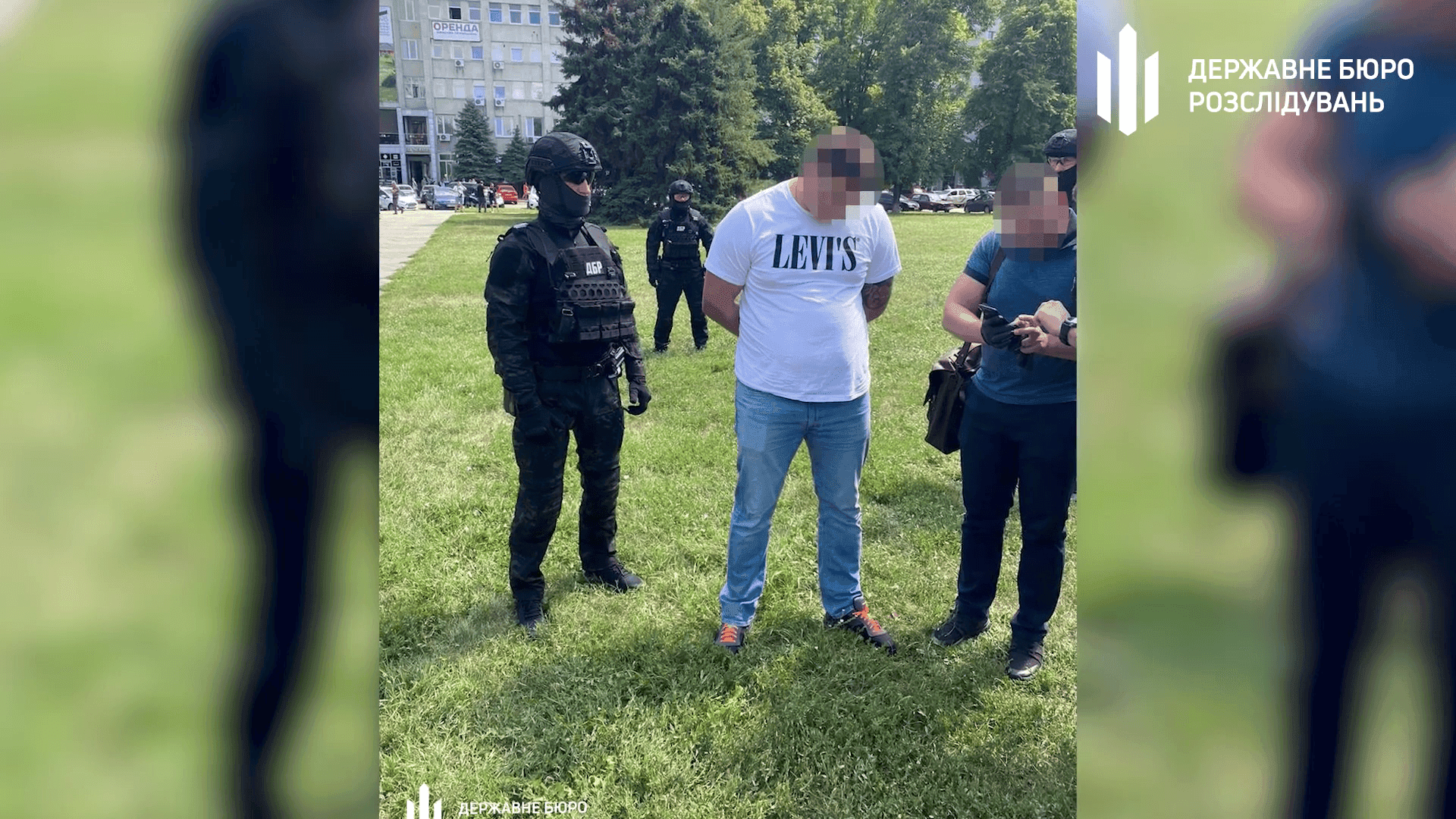 Скріншот з відео затримання