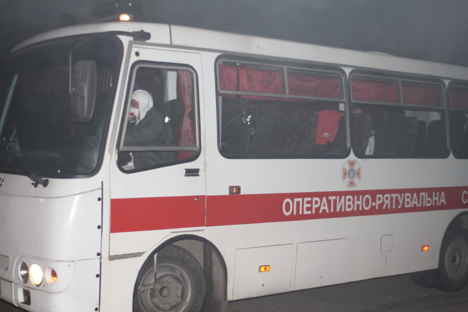 Евакуйовані українці в Нових Санжарах