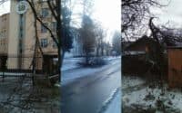Наслідки негоди: комунальники вивозять дерева, а населені пункти на Полтавщині підключають до електропостачання
