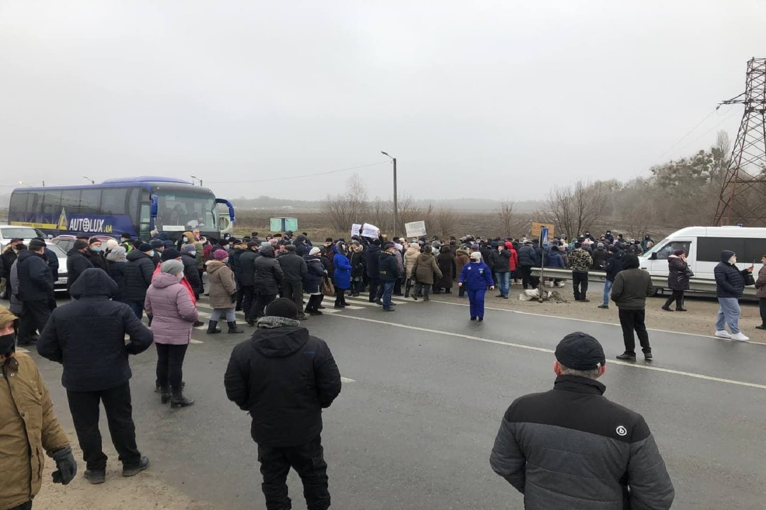 На Полтавщині мітингувальники перекрили трасу Київ-Харків