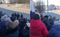 У Полтаві протестували торговці, які самовільно працюють біля Центрального ринку (ФОТО)