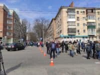 Мітингувальники перекрили вулиці у центрі Полтави