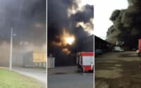 У Полтаві сталася пожежа на території металобази: рятувальники розповіли, що горіло