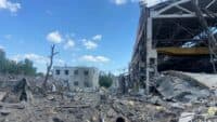 Під час обстрілу Полтавщини одна з ракет влучила в завод дорожніх машин