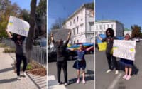 Посигналь, якщо путін х*йло: у Полтаві відбулася акція від місцевого бізнесу (ВІДЕО)