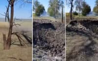 На якому етапі ремонт дороги на Полтавщині, яку зруйнувала російська ракета