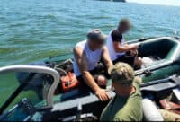 Порушників заборони плавати річкою на човні зустріли поліцейські Полтавщини