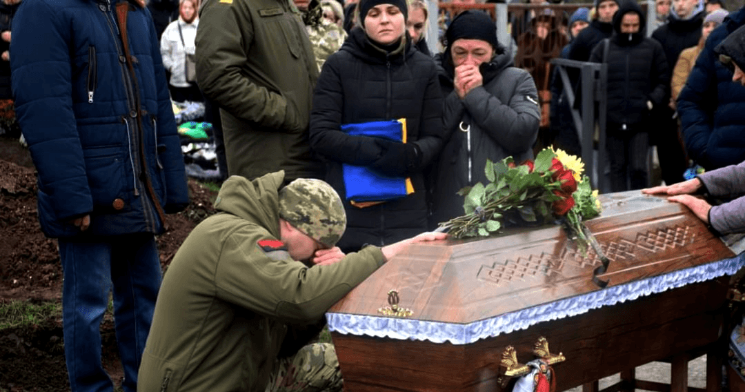 Прощання з Дмитром Рукасом у Нових Санжарах
