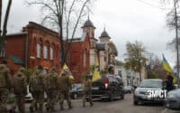 Остання дорога полеглого воїна Олександра Шматка в Полтаві (ФОТО)
