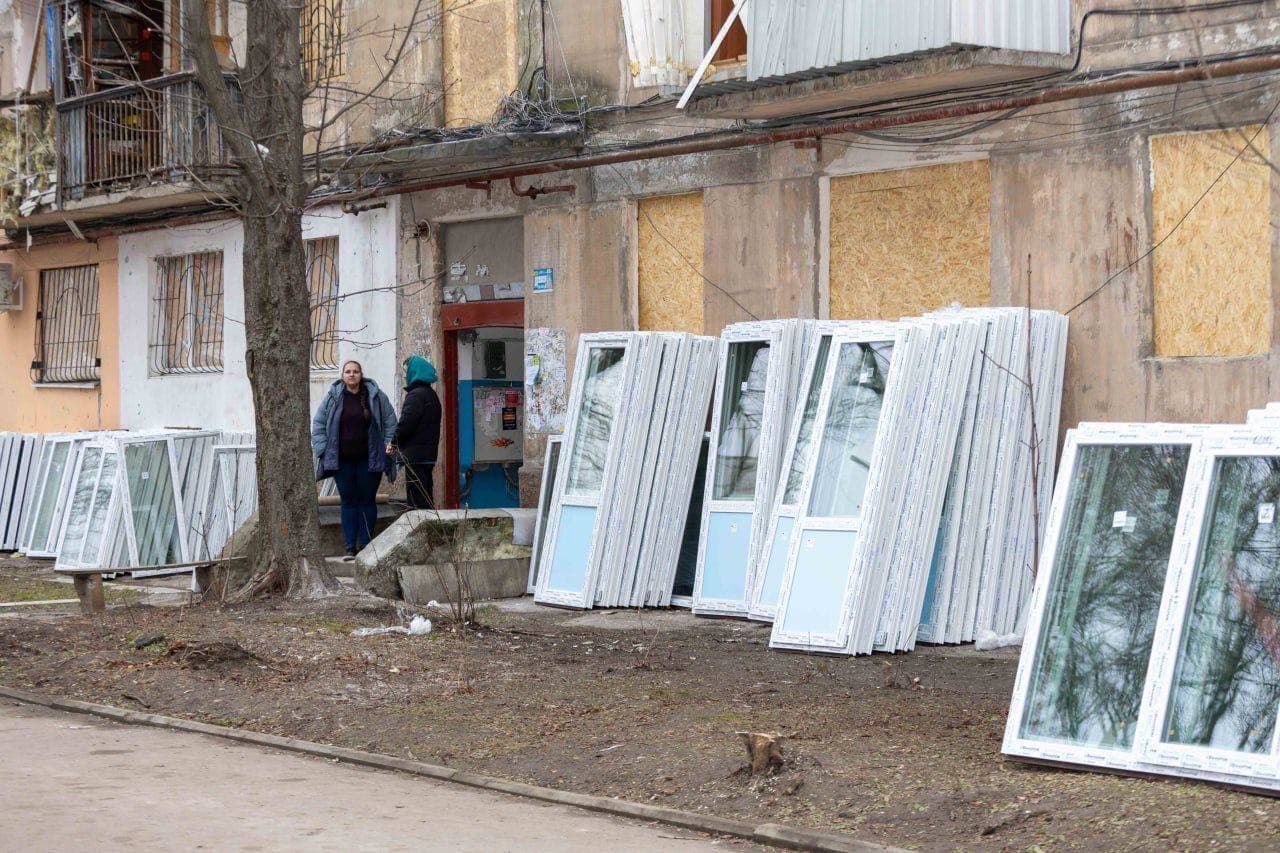 Ліквідація наслідків обстрілу у Харкові