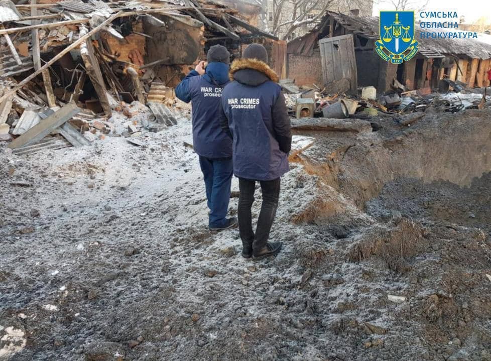 Наслідки обстрілу Сумщини13 січня