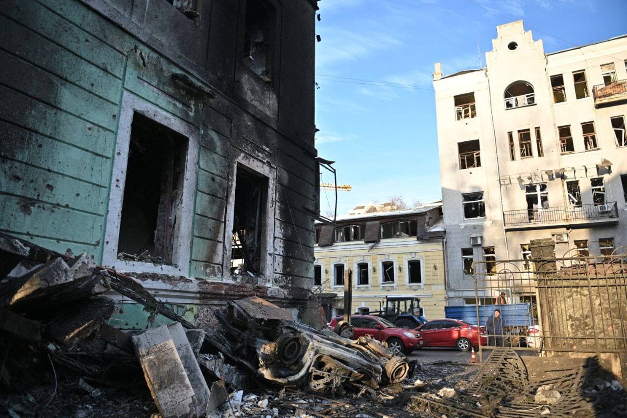 Наслідки обстрілу вул. Пушкінської