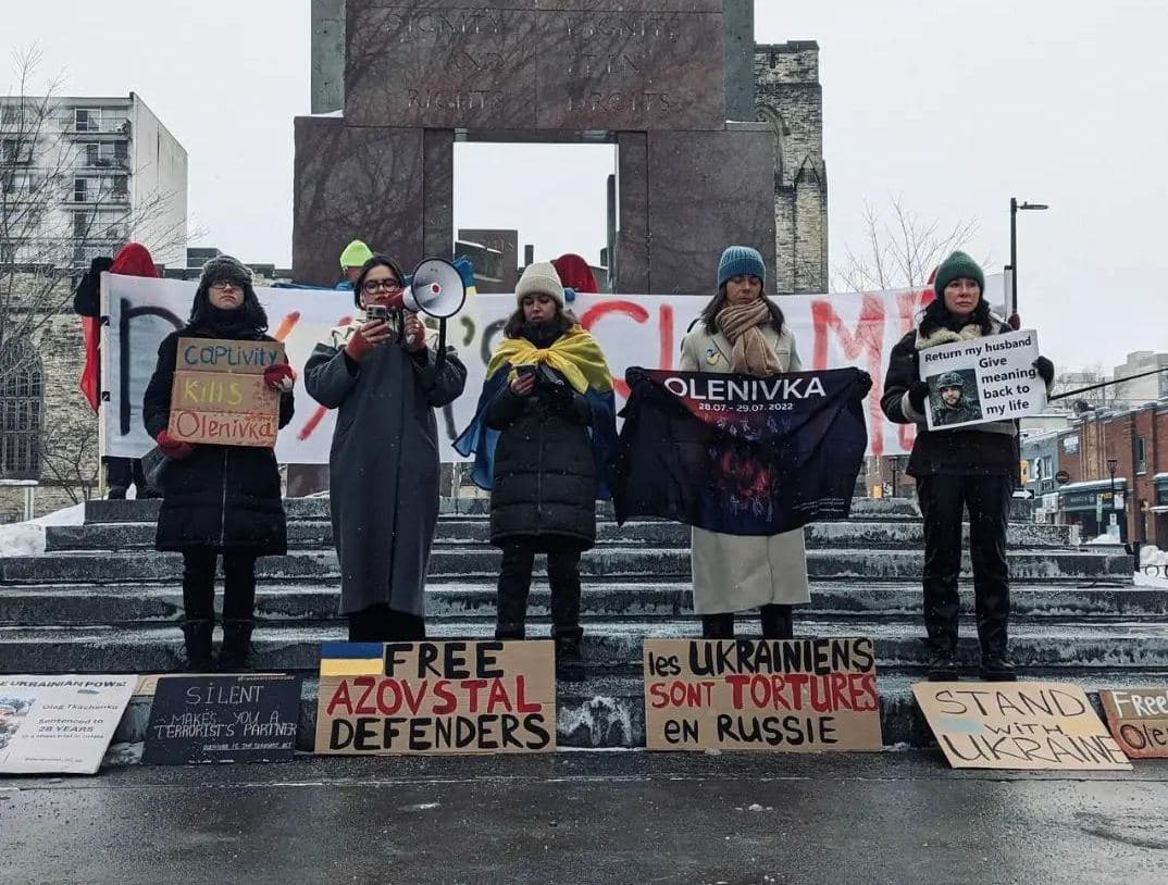 0 січня в Оттаві (Канада) відбулась акція «Волю військовополоненим Азовсталі»
