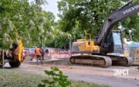 Для ремонту оглядового колодязя в центрі Полтави планують зупинити рух