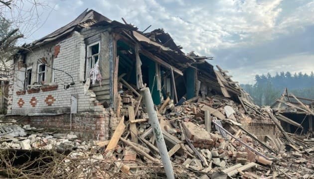 Зруйнований КАБом будинок на Сумщині