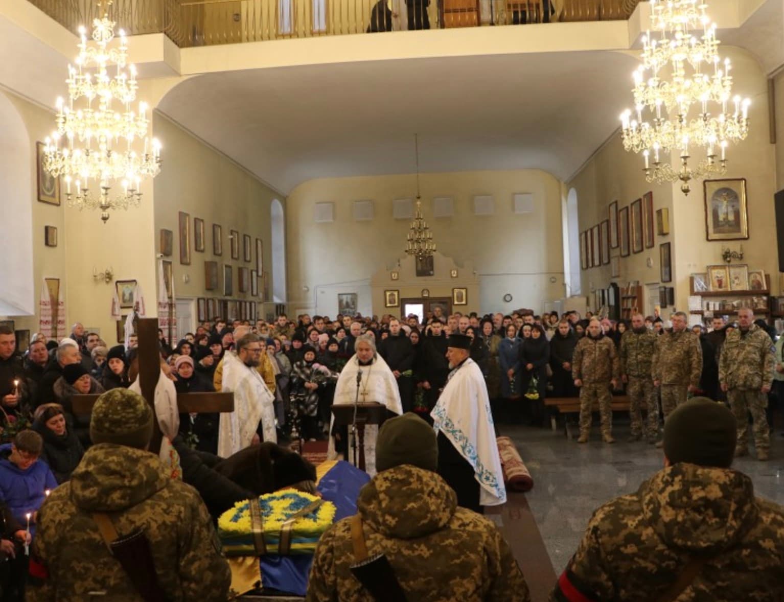Прощання з воїном у Полтаві