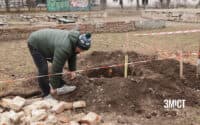 Розкопки в полтавському парку, де знайшли залишки старої церкви (ФОТОРЕПОРТАЖ)