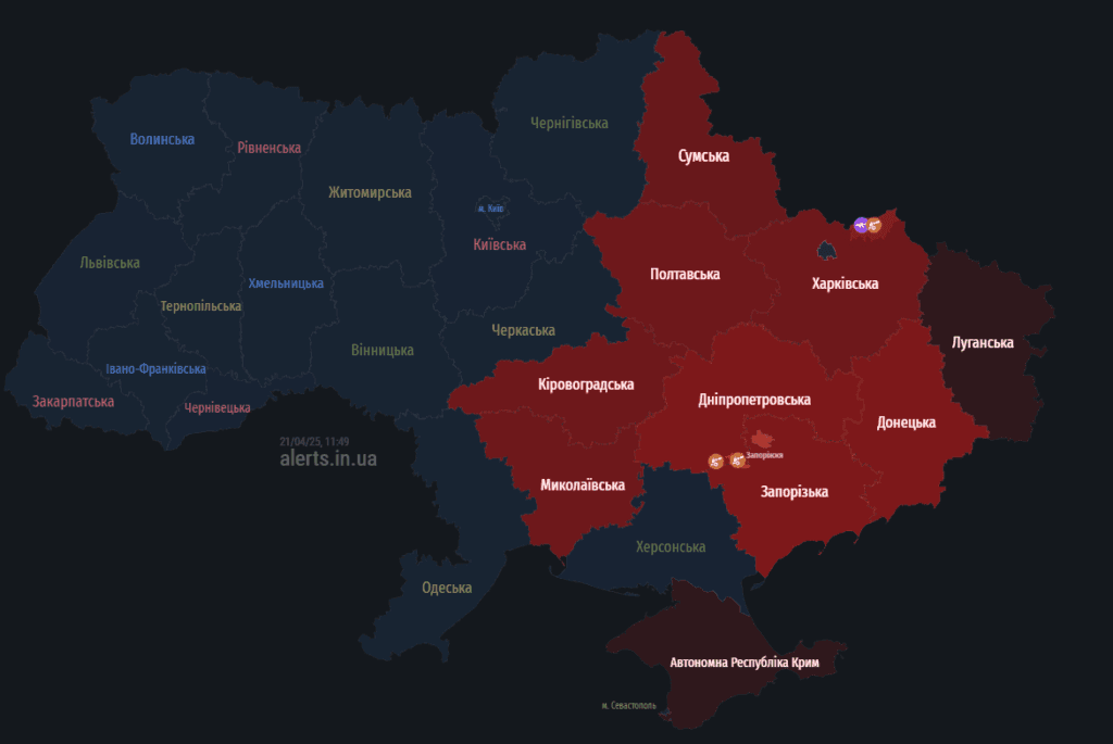 Загроза балістики для Полтавщини