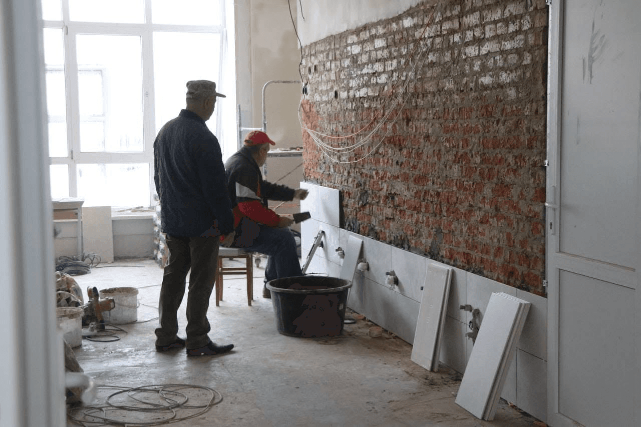 Ремонт у спортивній залі