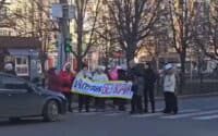 У центрі Полтави перекрили рух вулицею Соборності: у місті протест