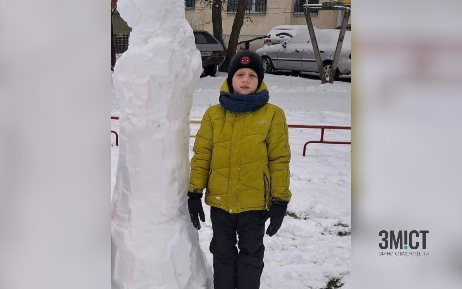 Постраждалий внаслідок обстрілу хлопчик Колаж ЗМІСТу