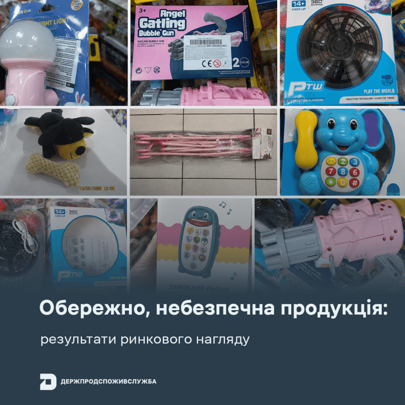 У продажу виявили небезпечні дитячі іграшки з к...