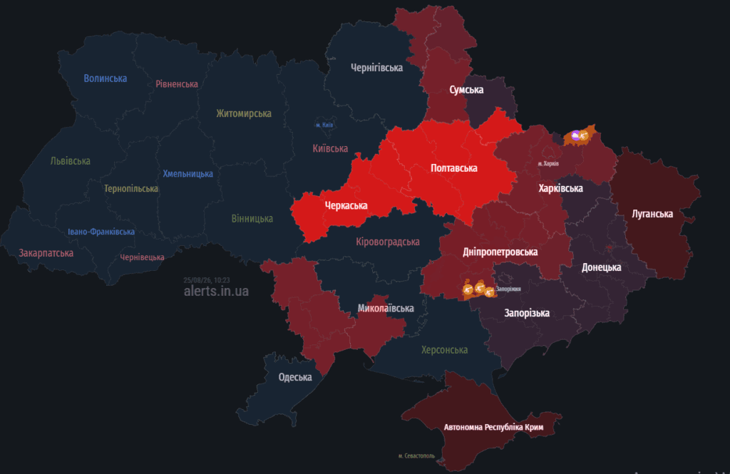 Полтавщина під загрозою російських атак 25 серп...