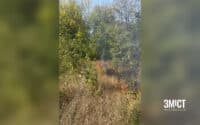 Падіння дрона у Полтавському районі: осередки займання ліквідовують рятувальники