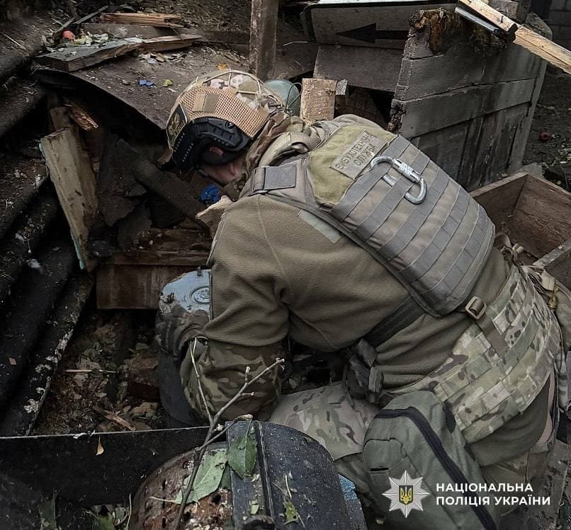 «Шахед» приземлився у двір на Полтавщині (ФОТО)