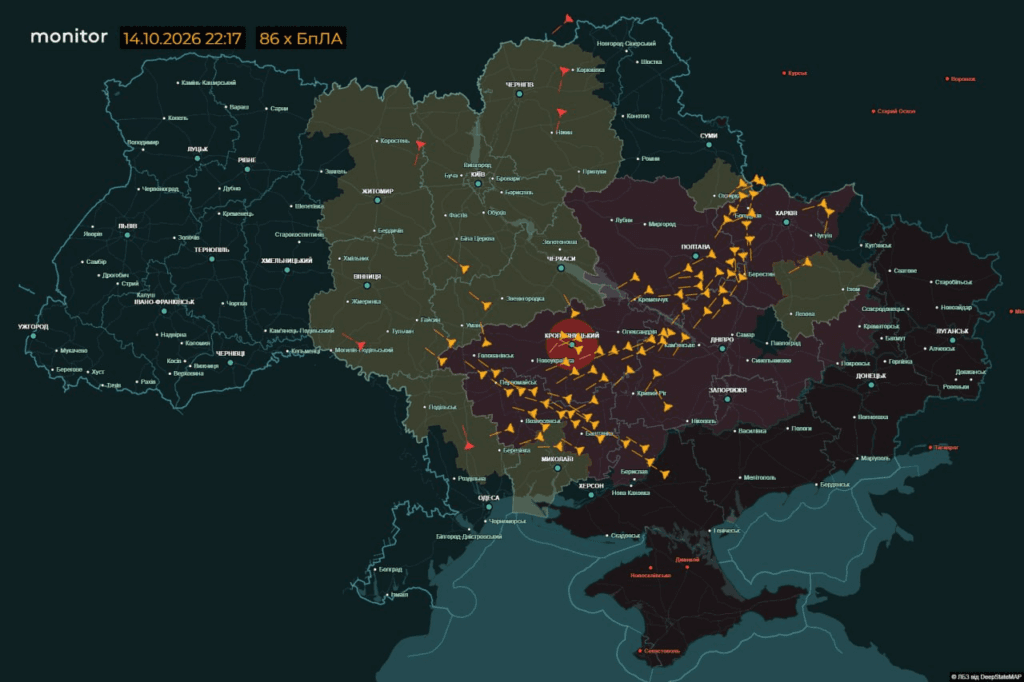 Приціл на Полтаву та Кременчук: як минула ніч д...