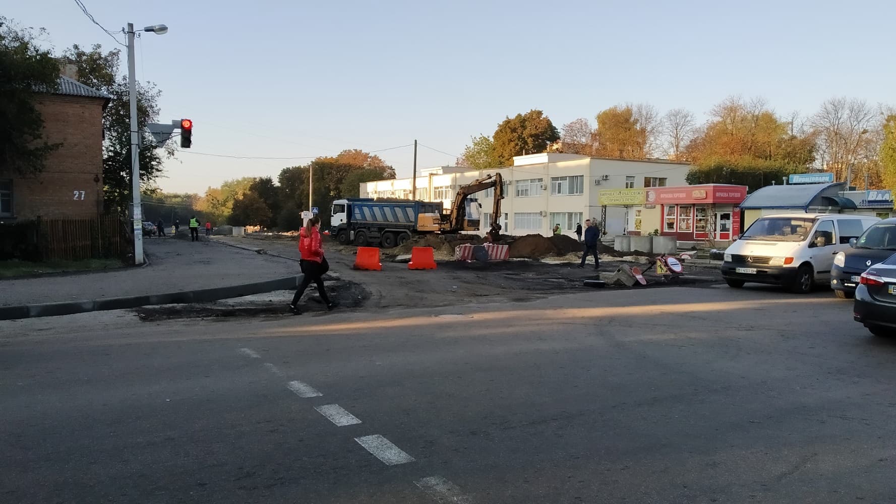Рух транспорту на ділянці від перехрестя з вул. Олеся Гончара, 23/25 до вул. Олеся Гончара, 27в дозволили 12 листопада