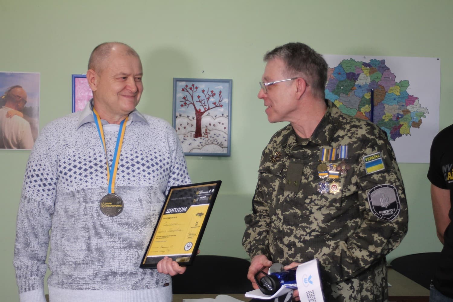 Полтавського ветерана АТО нагородили за участь в «Іграх Нескорених 2.0»