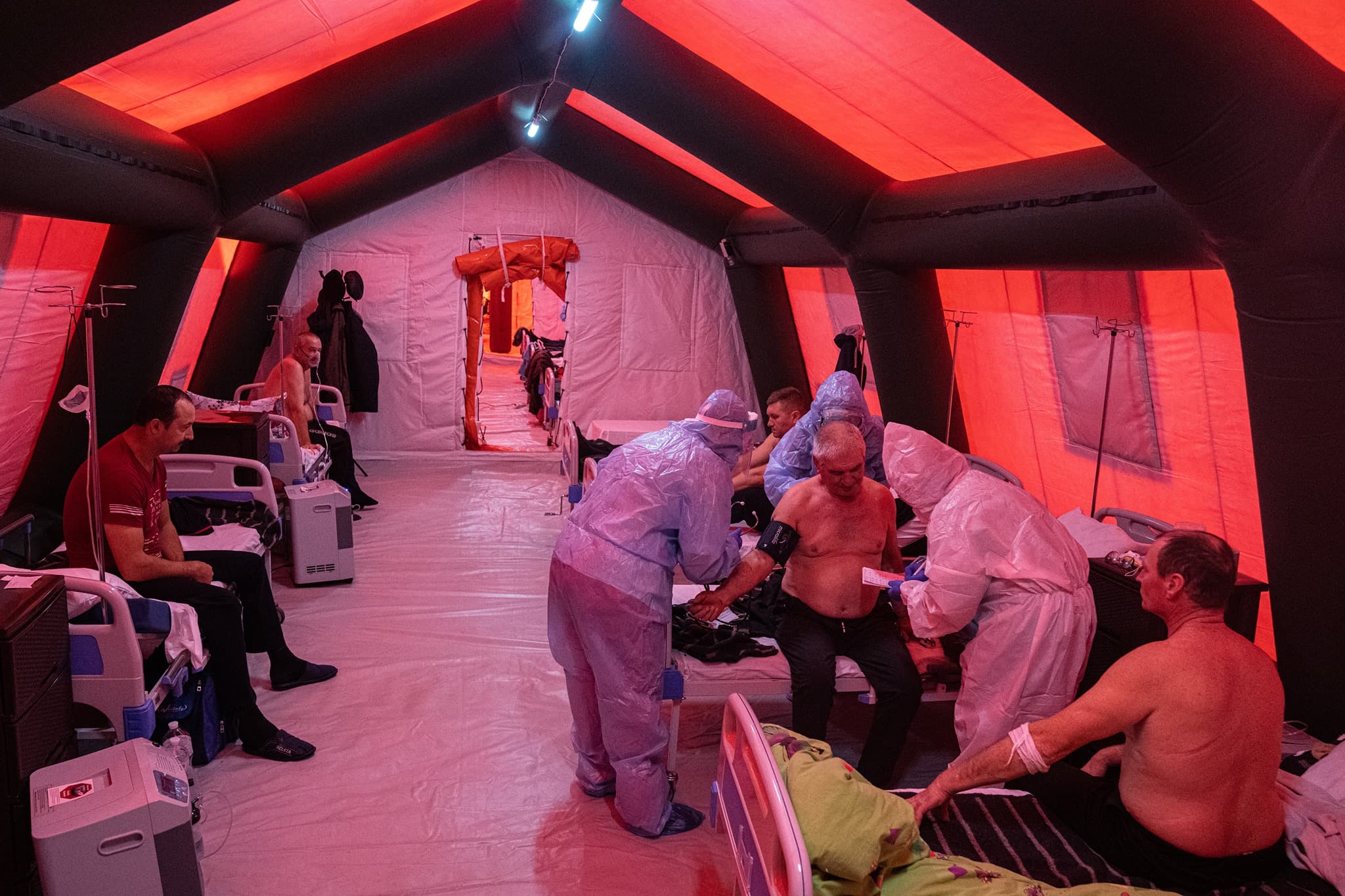 Мобільний шпиталь для пацієнтів із коронавірусною хворобою на Херсонщині. Ілюстративне фото