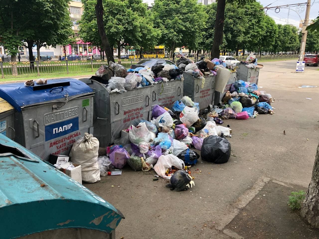 Сміттєвий майданчик у Полтаві