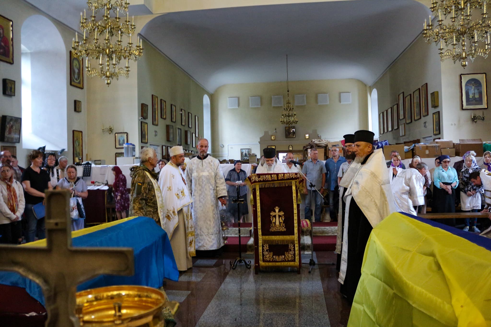 Прощання з воїнами у Полтаві
