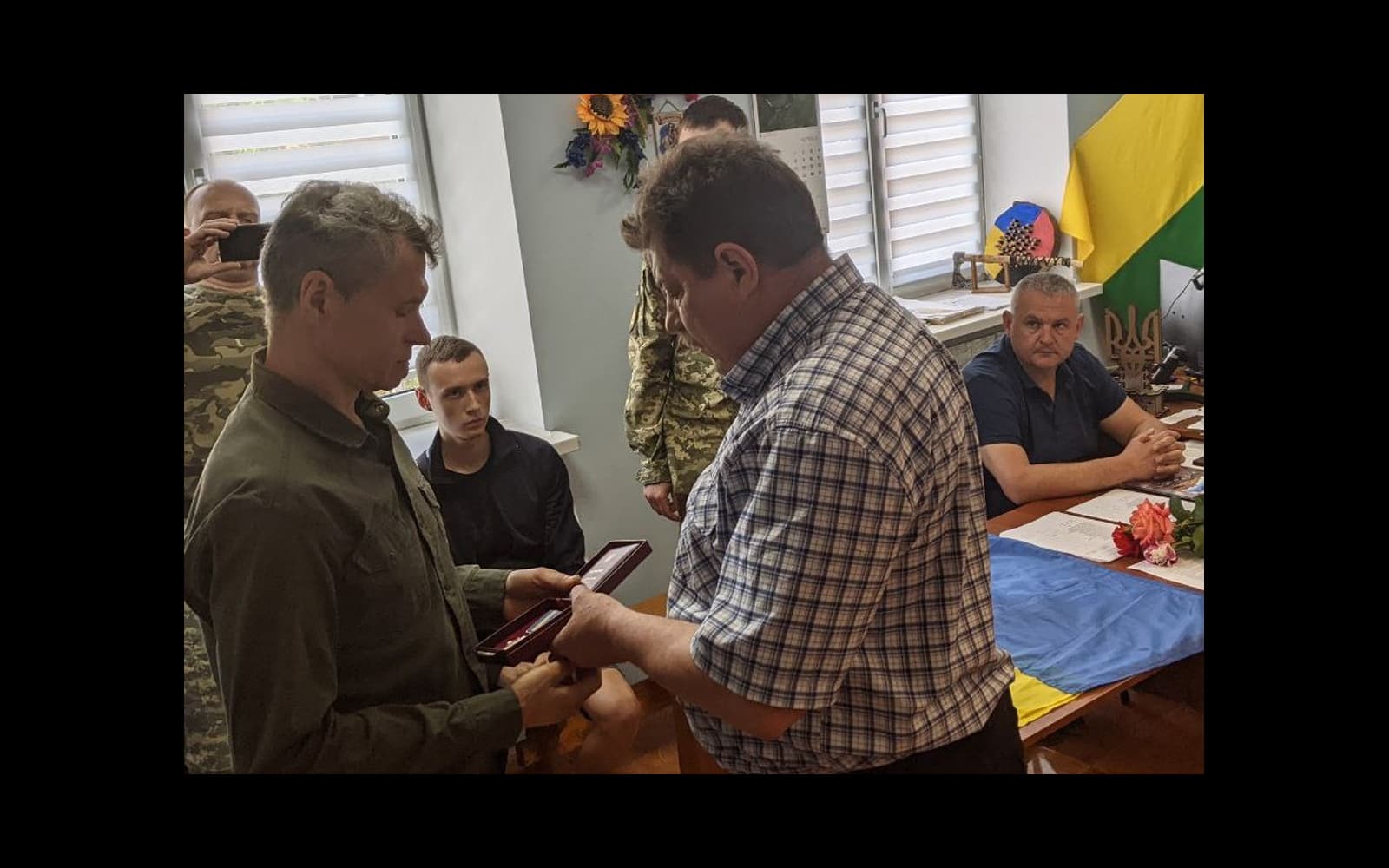 Вручення ордену родині Ігоря Запорожця