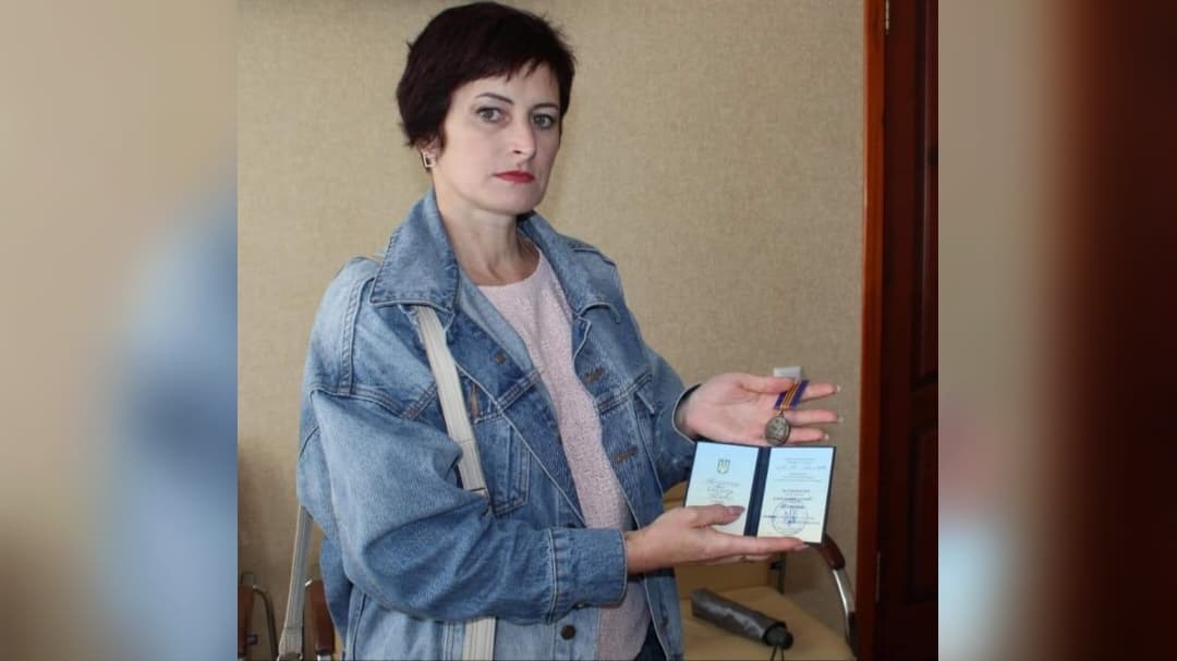 Дружина полеглого воїна Олександра Явтушенка