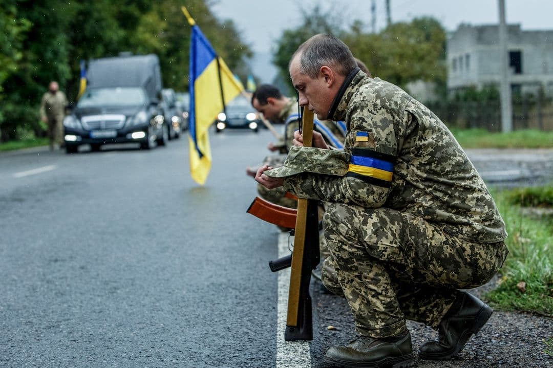 Прощання з українським воїном