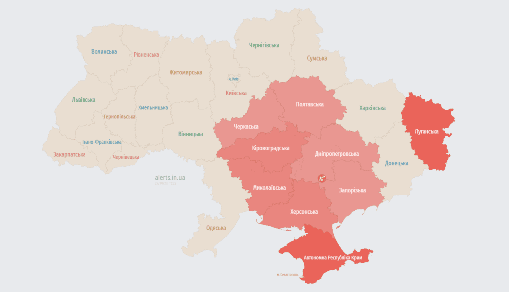 Мапа тривог