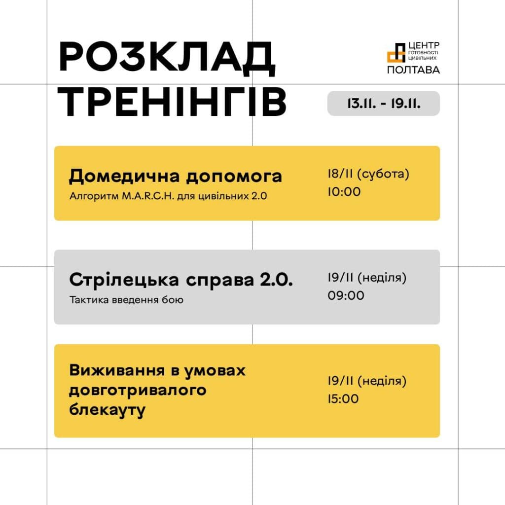 Тренінги в Полтаві