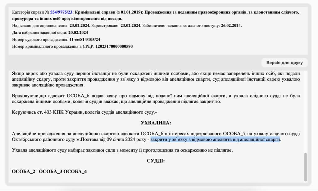директор і його апеляція