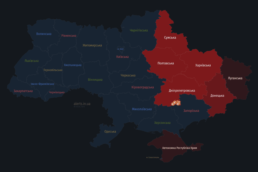 Мапа тривог