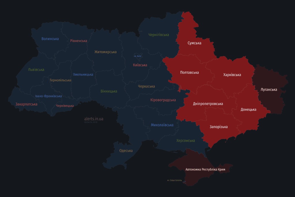 Мапа тривог